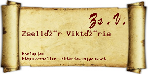 Zsellér Viktória névjegykártya