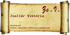 Zsellér Viktória névjegykártya